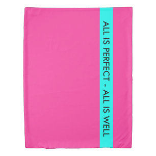 Colored Stripes + YOUR COLORS and TEXT Duvet Cover