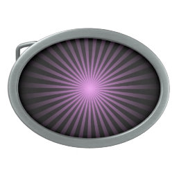 Colored Sunburst Background - Pink Belt Buckle