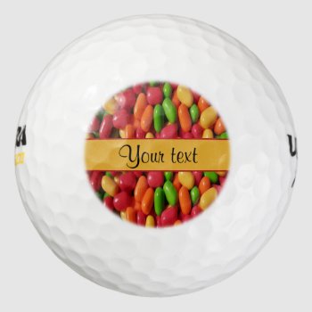 Colored Sweet Candy Golf Balls by kye_designs at Zazzle