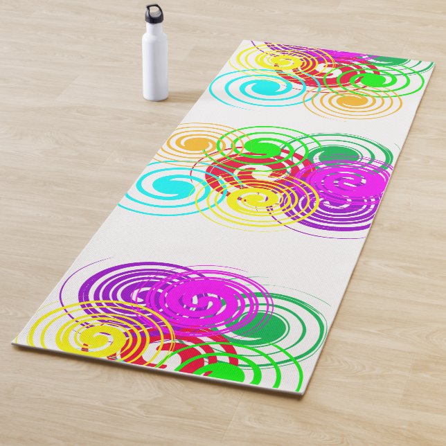 Colored Swirls Yoga Mat (In Situ)