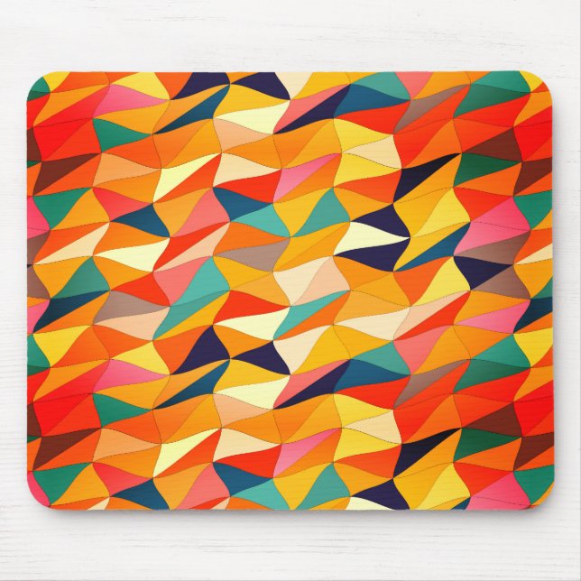 colored tangle in Sangria Mouse Pad (Front)
