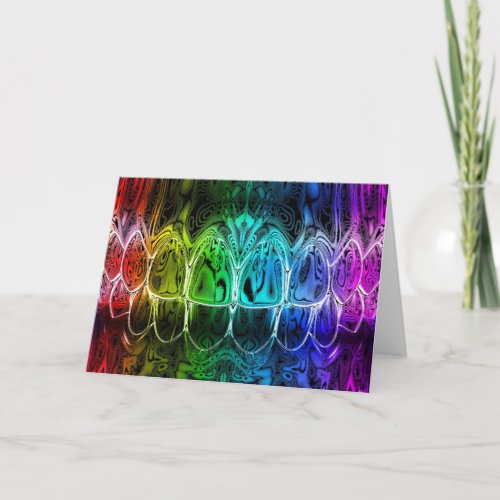 Colored Teeth Smile Design Dentist Greeting Card
