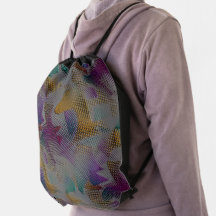 Colored texture with spots, small geometric shapes