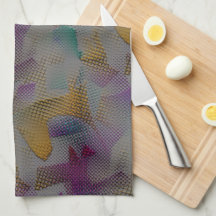 Colored texture with spots, small geometric shapes