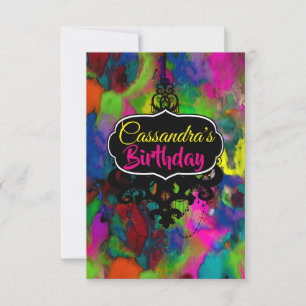 Colored Thoughts (More Options) - RSVP / Invitation