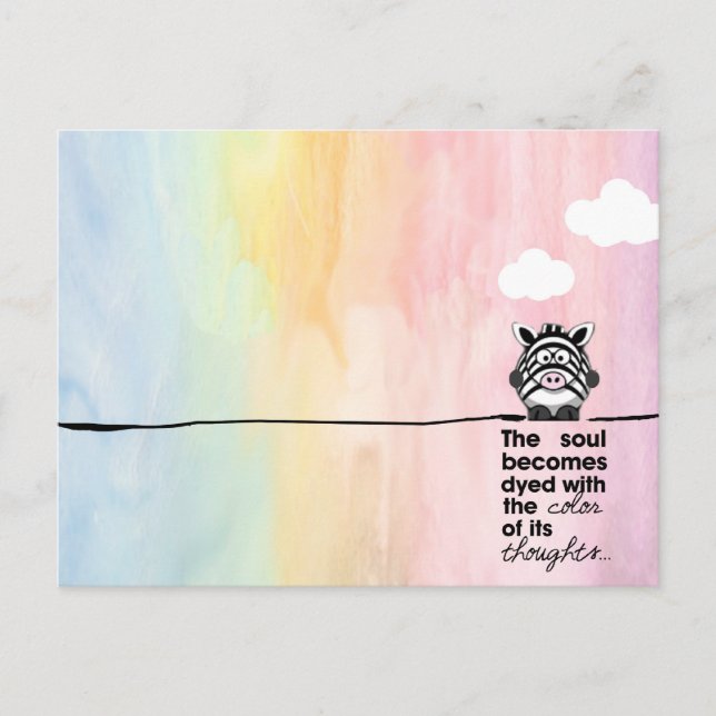 Colored Thoughts Postcard (Front)