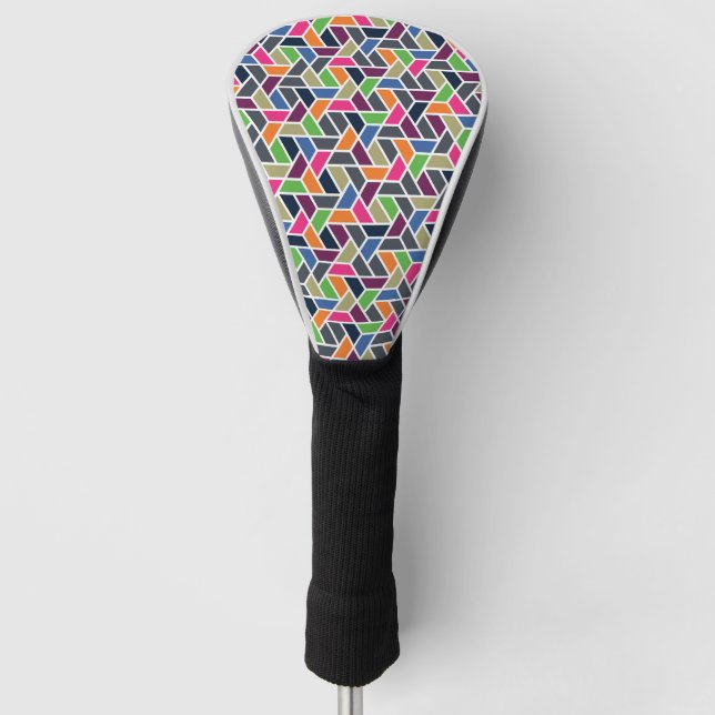 Colored Tiles  Golf Head Cover (Front)