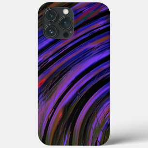 Colored tire rubber cutout in bluish purple to red iPhone 13 pro max case