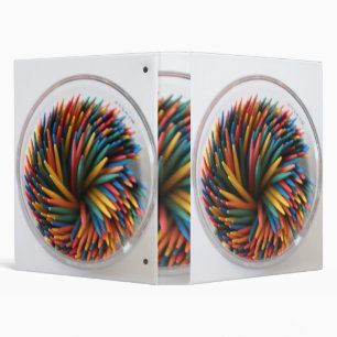 Colored Toothpicks Binder