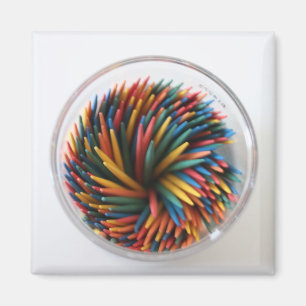 Colored Toothpicks Magnet