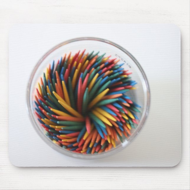 Colored Toothpicks Mousepad (Front)