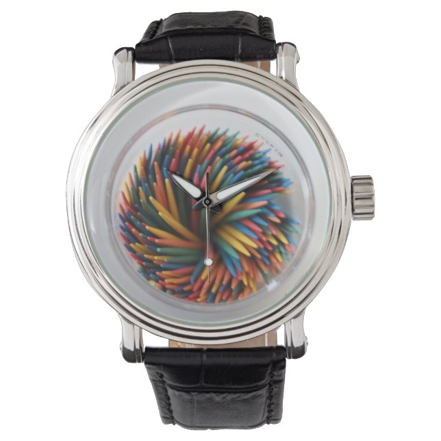 Colored Toothpicks Watch (Front)