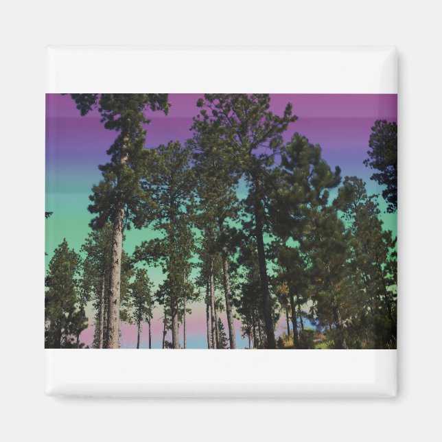 Colored Tree Magnet (Front)