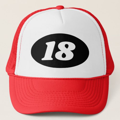 Colored trucker hat for teens 18th Birthday party