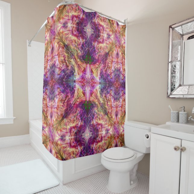 Colored Vapors Shower Curtain (In Situ)