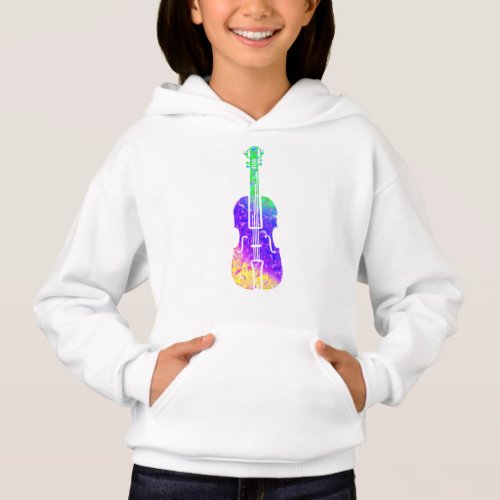 colored violin hoodie
