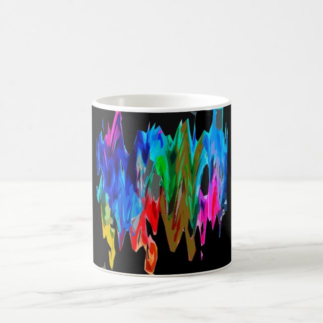 Colored waves coffee mug (Center)