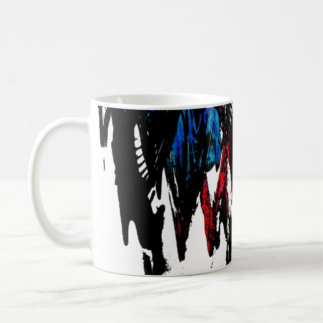 Colored waves coffee mug (Left)