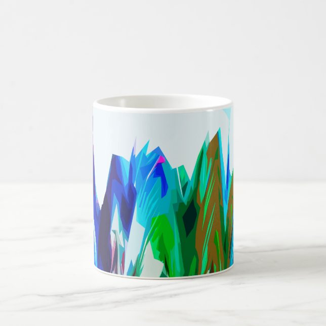 Colored waves coffee mug (Center)