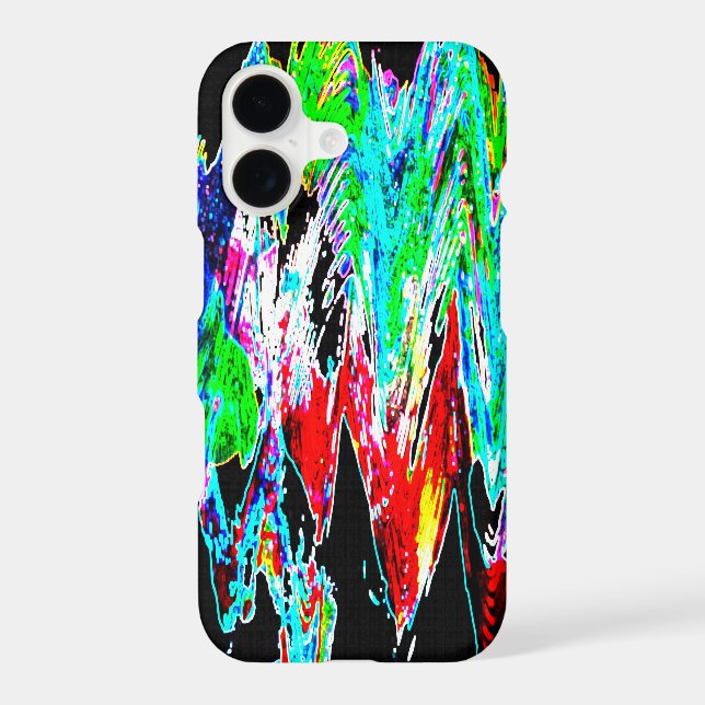Colored waves iphone case (Back)