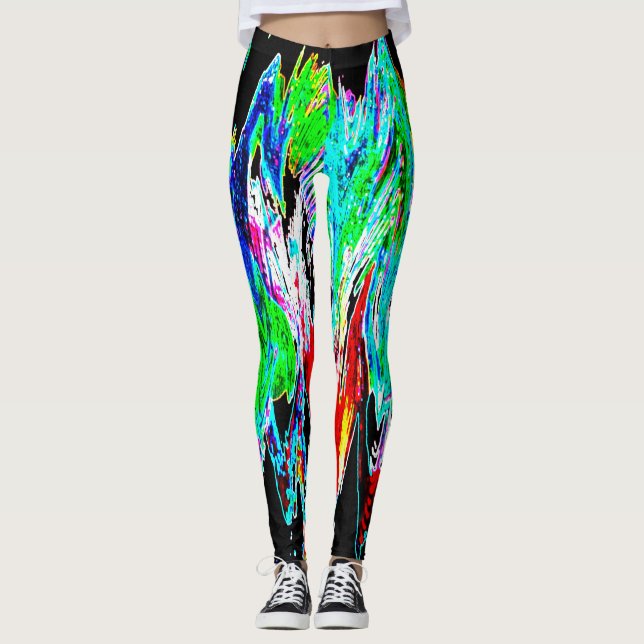Colored waves leggings (Front)