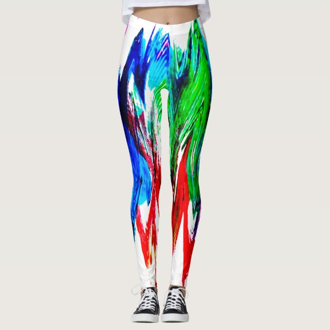 Colored waves leggings (Front)