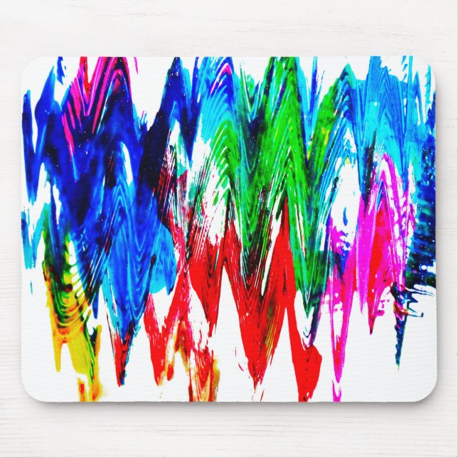 Colored waves mouse pad (Front)