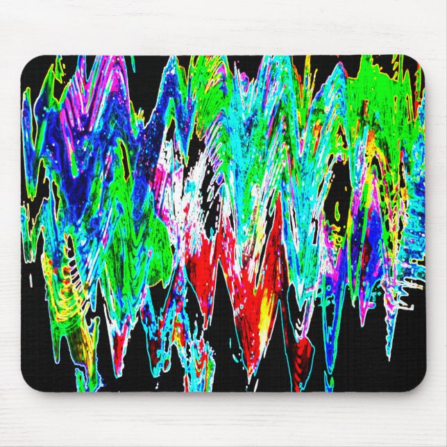 Colored waves mouse pad (Front)