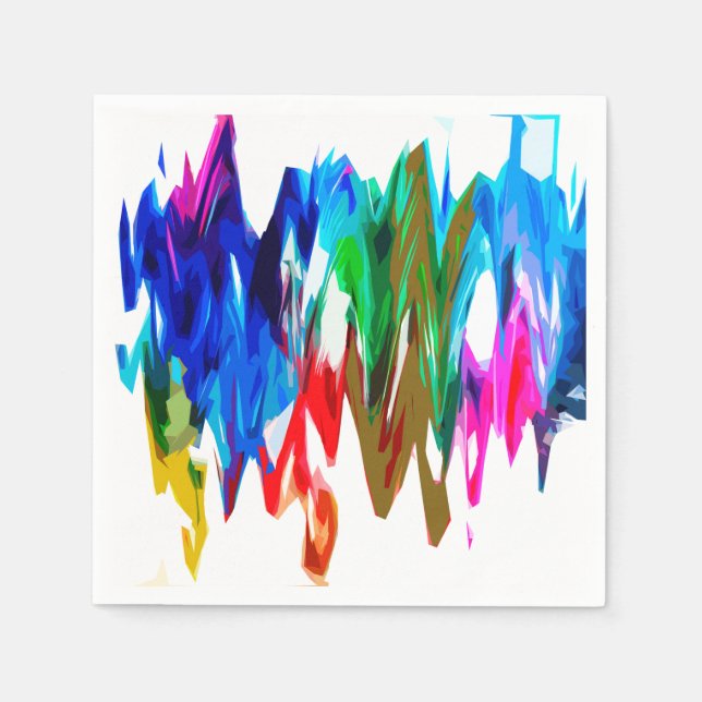 Colored waves napkins (Front)