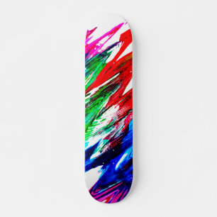 Colored waves skateboard