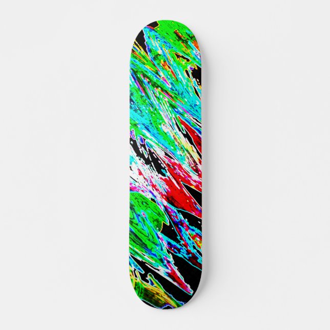 Colored waves skateboard (Front)