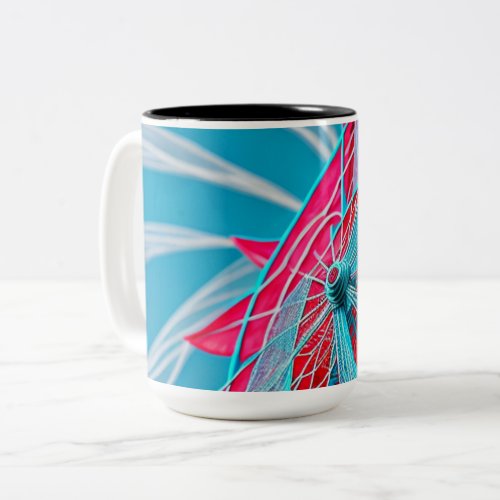 Colored Wheel Two_Tone Coffee Mug