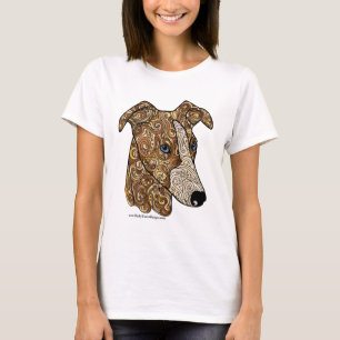Colored Whippet Doodle Dog T-Shirt