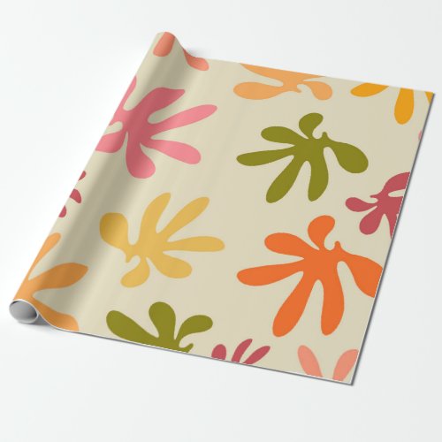 Colored zone wrapping paper