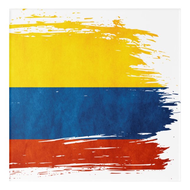 Colores de Colombia Acrylic Print (Front)