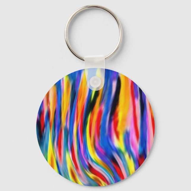 Colorflame Stripes Keychain (Front)