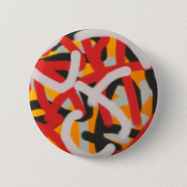 colorful 0748 abstract art button (Front)