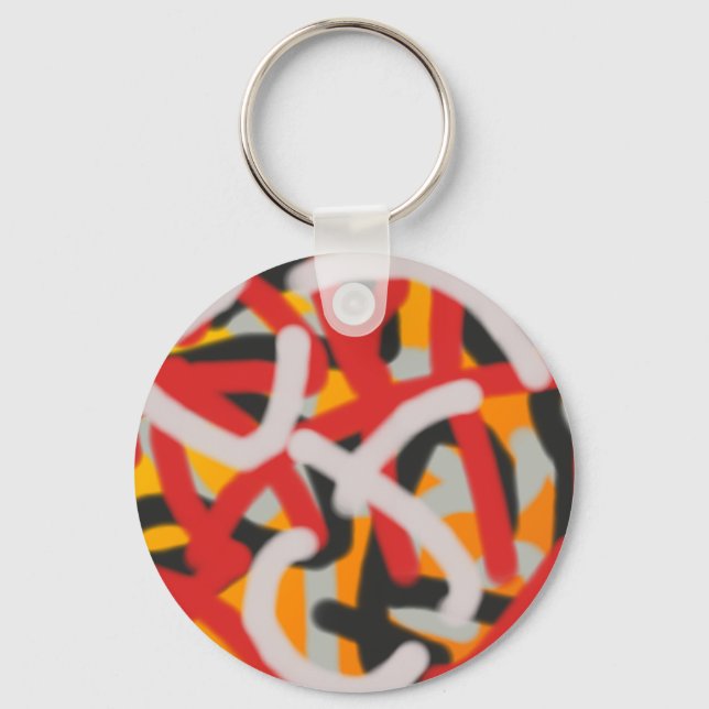 colorful 0748 abstract art keychain (Front)