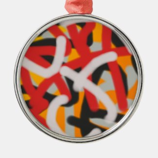 colorful 0748 abstract art metal ornament