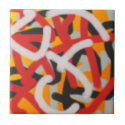 colorful 0748 abstract art tile
