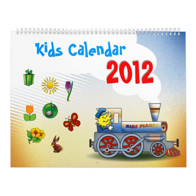 Colorful 2012 Kids Calendar (Cover)