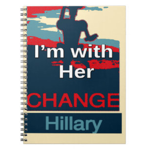 Colorful 2016 I am with her Vote for Hillary USA S Notebook