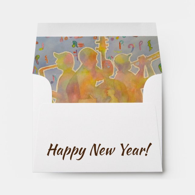 Colorful 2019 Jazz Band Envelope (Back (Bottom))