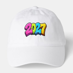Colorful 2027 numbers  hat