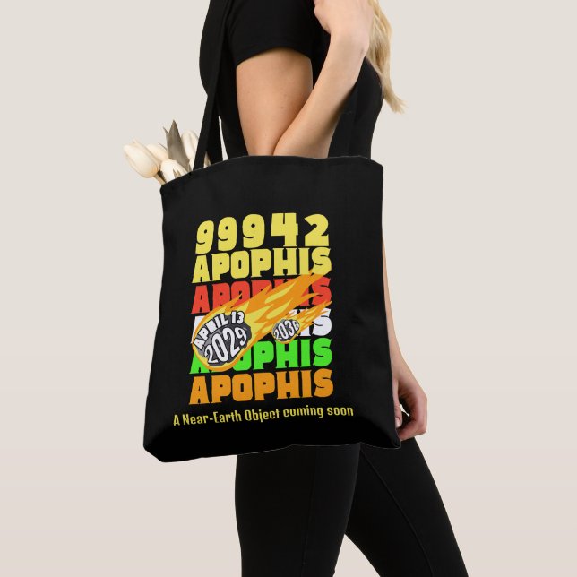 Colorful 2029 APOPHIS Asteroid 99942 Tote Bag (Close Up)