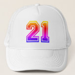 Colorful 21st Birthday Party Trucker Hat at Zazzle