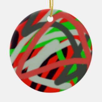 colorful 2993 absract art ceramic ornament