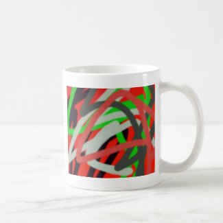 colorful 2993 absract art coffee mug