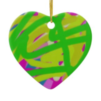 colorful 3748 abstract art ceramic ornament