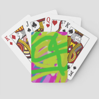 colorful 3748 abstract art poker cards